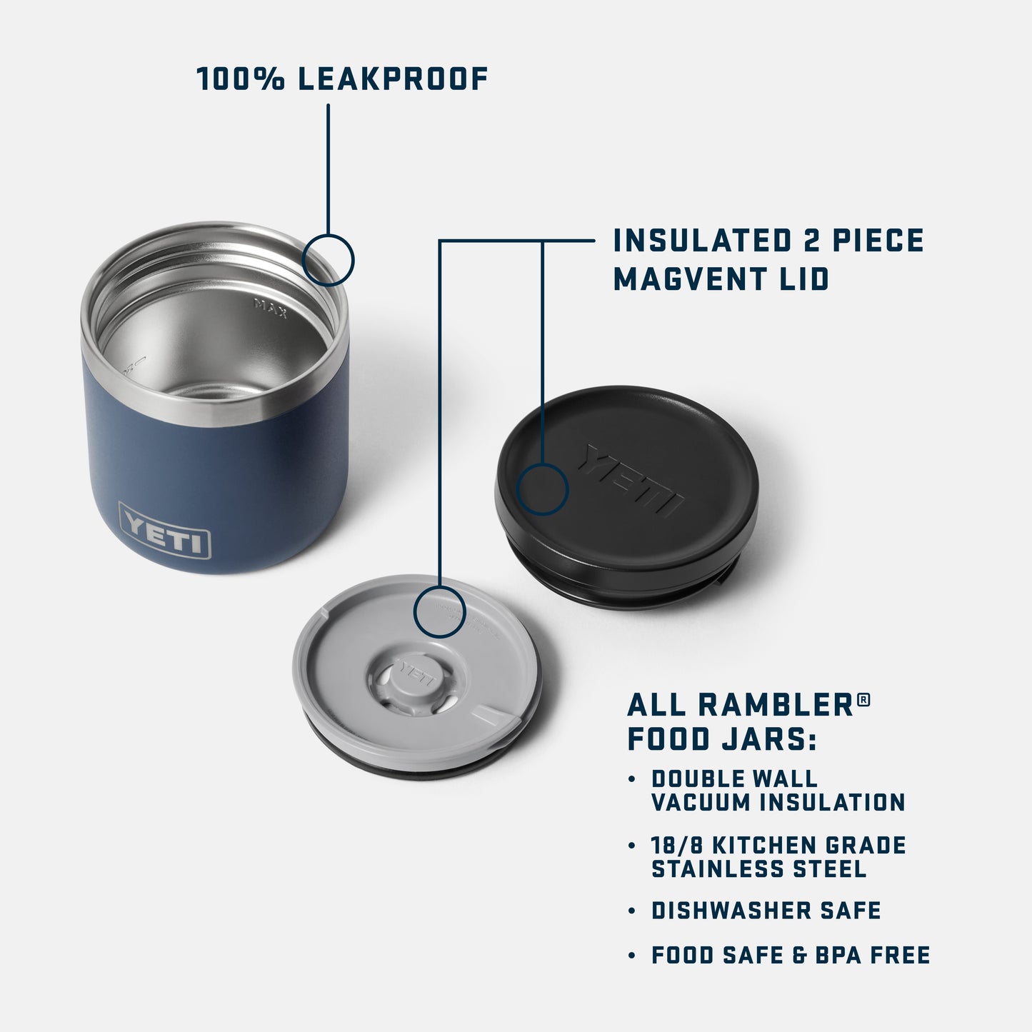 Rambler® 8 oz (237 ml) Insulated Food Jar Grasshopper