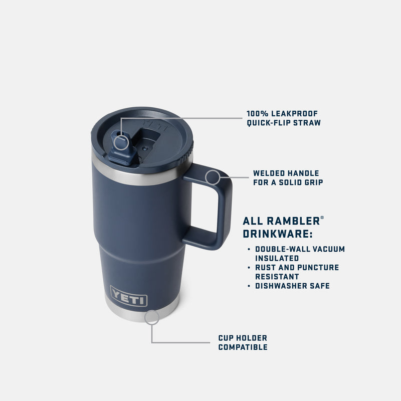 Rambler® 20 oz (591 ml) Travel Straw Mug Pampa Green