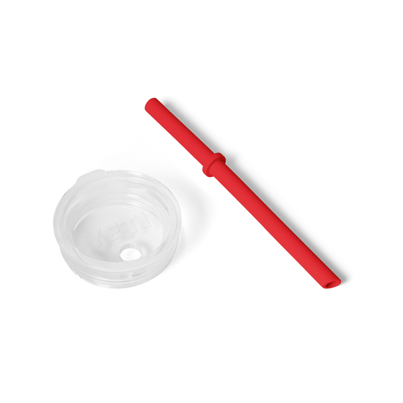 Small Silicone Straw Lid Rescue Red