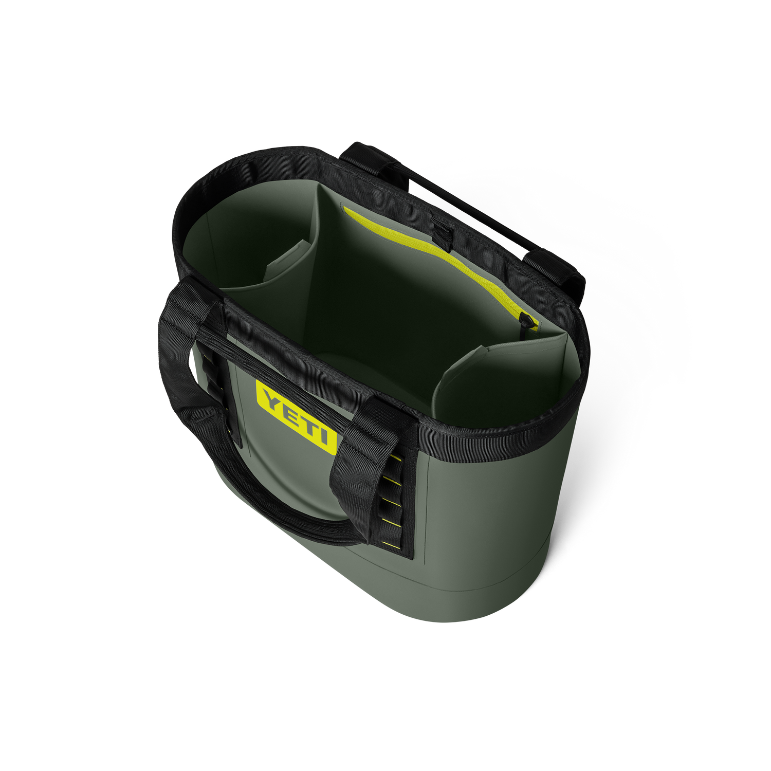 YETI Camino® 35 Carryall Camp Green/Firefly Yellow