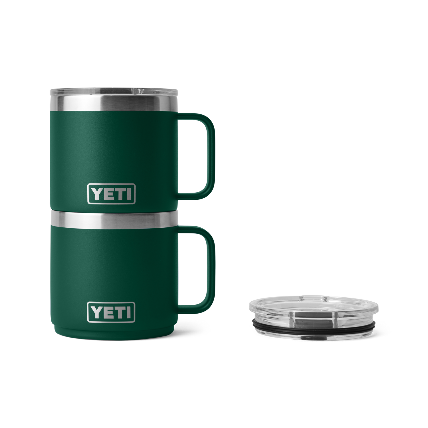 Rambler® 14 oz (414 ml) Stackable Mug Black Forest Green