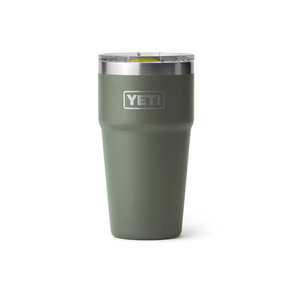 YETI Rambler® 20 oz (591 ml) Stackable Cup Camp Green/Firefly Yellow