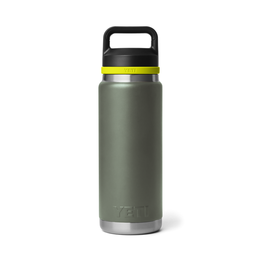 YETI Rambler® 26 oz (769 ml) Bottle With Chug Cap Camp Green/Firefly Yellow