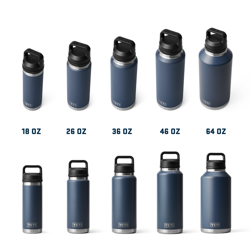 YETI Rambler® 18 oz (532 ml) Bottle With Chug Cap Black Stone