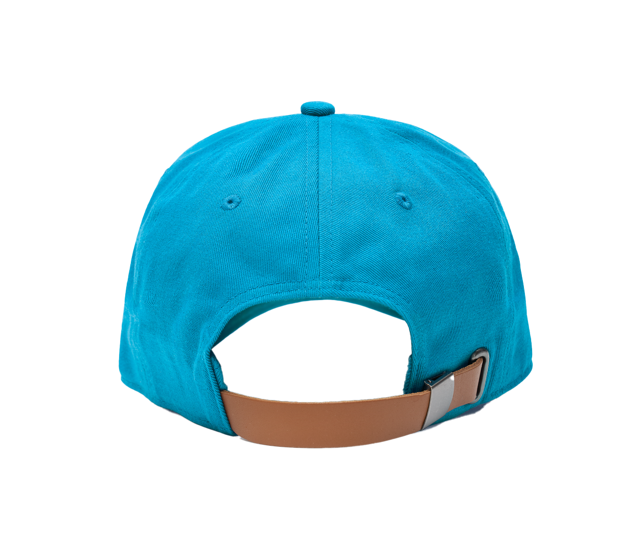 YETI Leather Logo Badge Soft Crown Hat Aquifer Blue Aquifer Blue