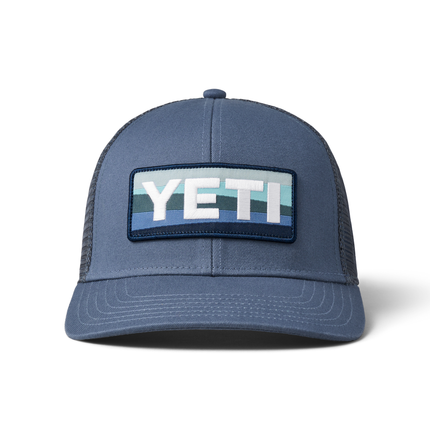 YETI Sunrise Badge Mid Pro Trucker Hat Deep Blue