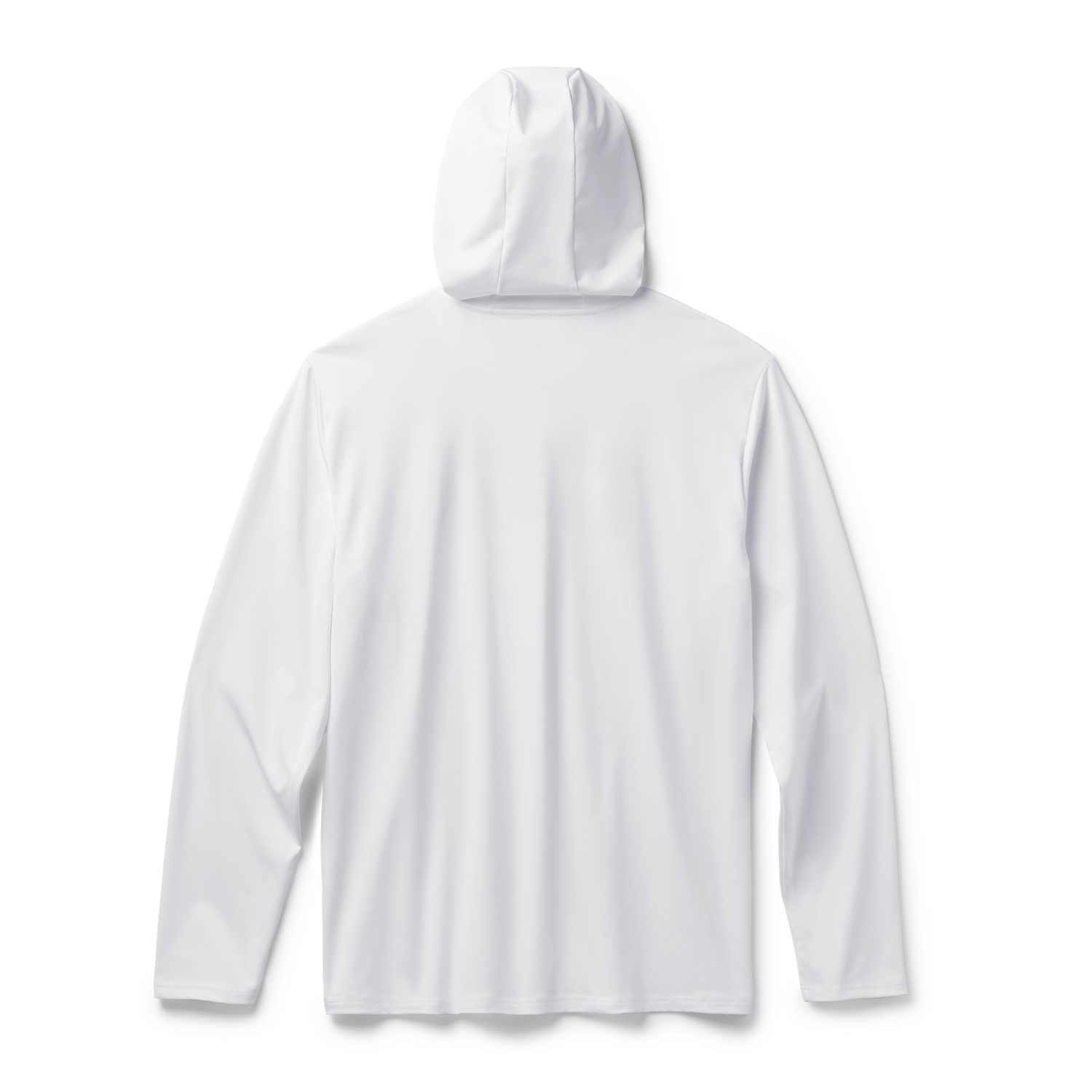 YETI Wave Logo Badge Hooded Long Sleeve Sunshirt White