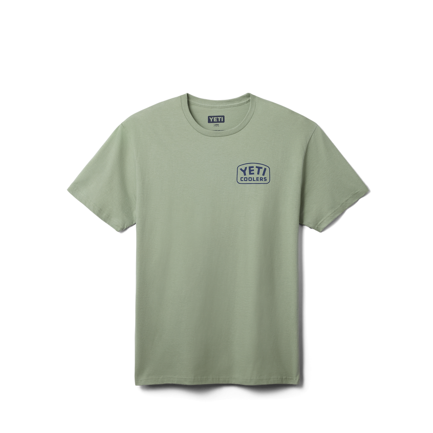 YETI Coolers® Reelin Feelin' Fishing Short Sleeve T-Shirt Olive