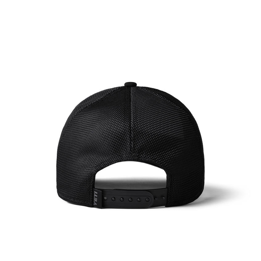 YETI Core Patch Trucker Hat Black on Black Black/Black