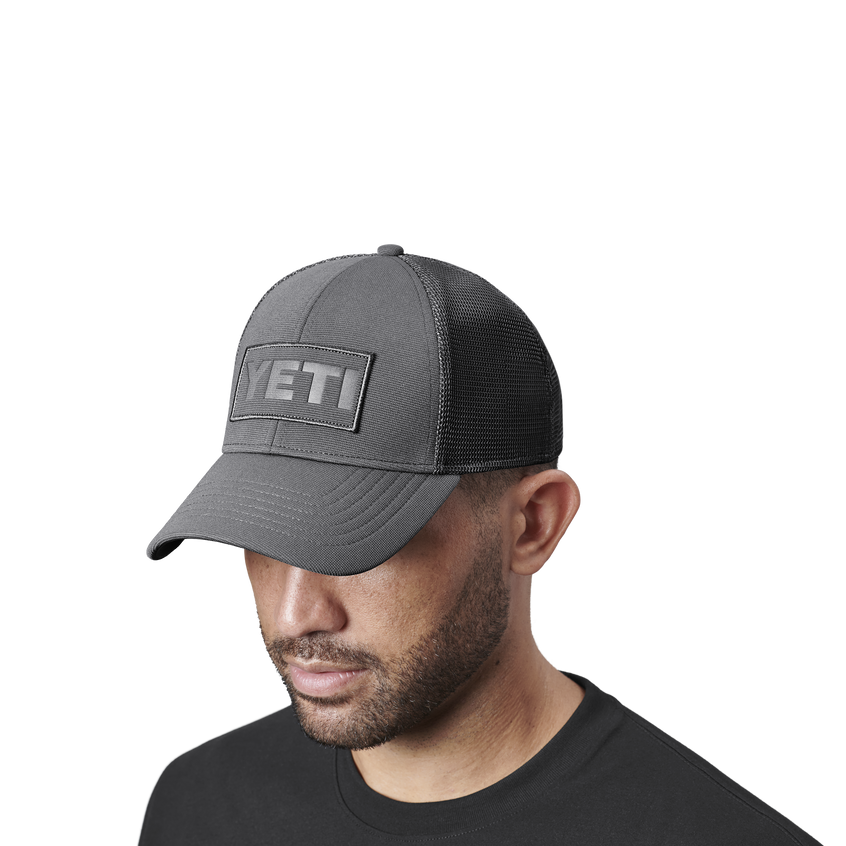 YETI Core Patch Trucker Hat Grey on Grey Grey/Grey