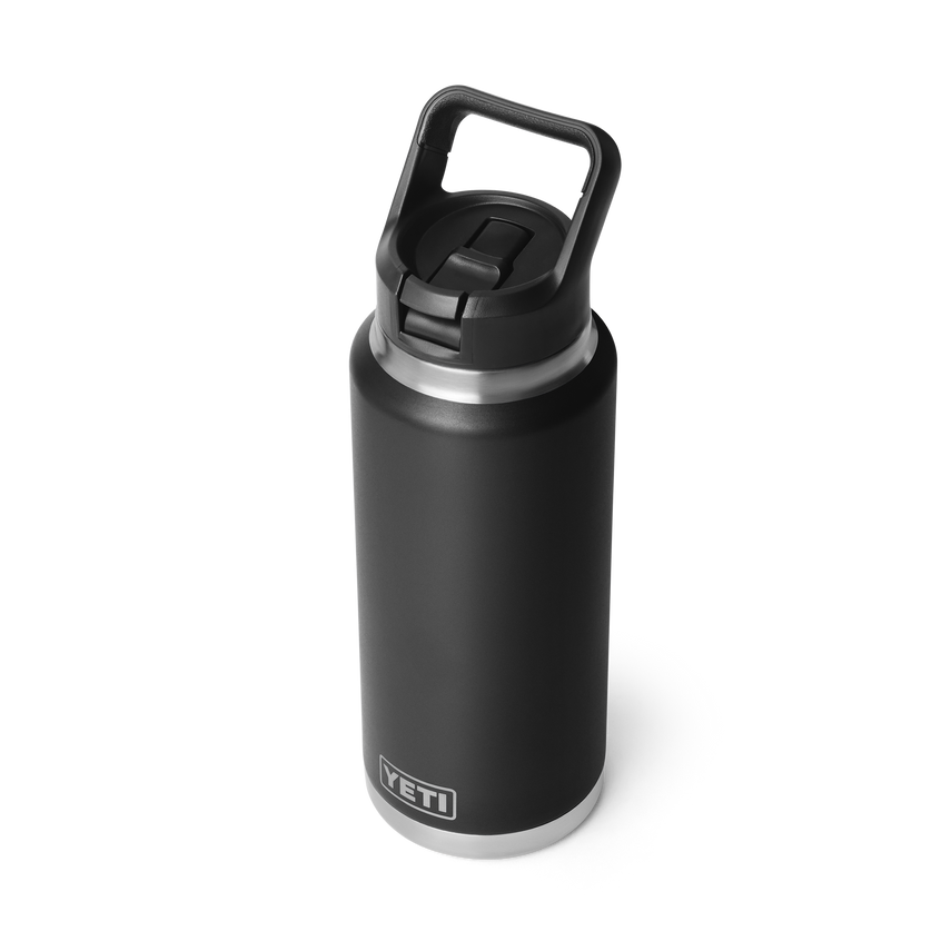 Rambler® 36 oz (1065 ml) Straw Bottle Black