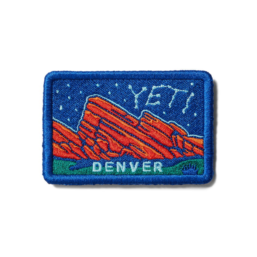 YETI Collectors Patches Denver Red Rocks