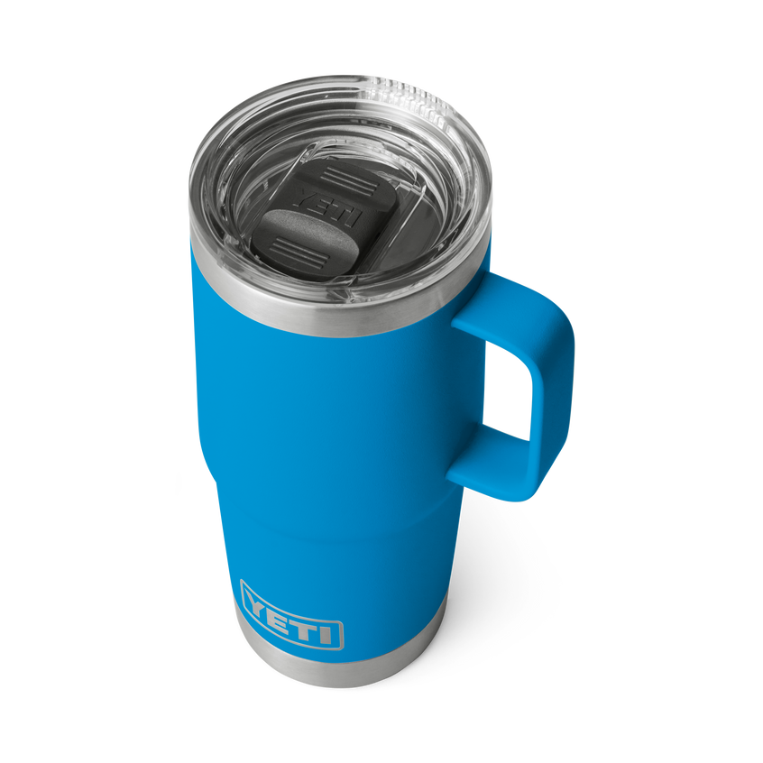 YETI Rambler® 20 oz (591 ml) Travel Mug Big Wave Blue
