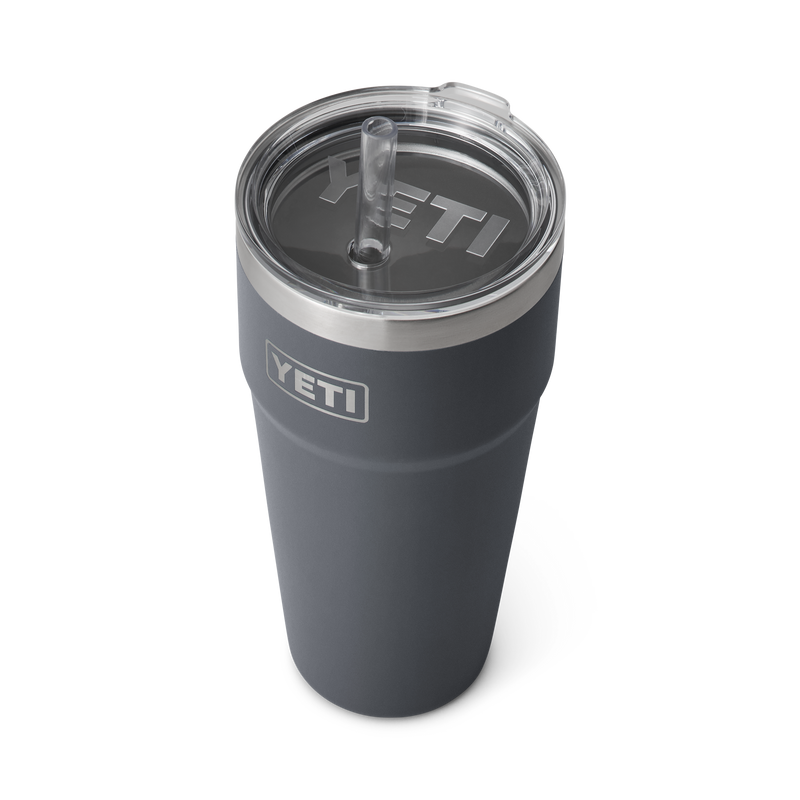 YETI Rambler® 26 oz (769ml) Straw Stackable Cup Charcoal