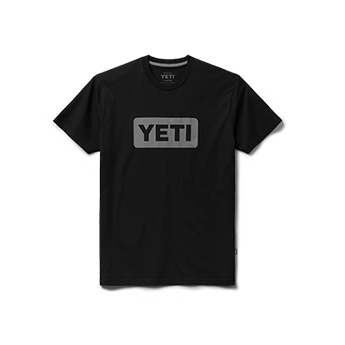 YETI Premium Logo Badge Short Sleeve T-Shirt Black Black/Gray