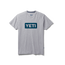 YETI Premium Logo Badge Short Sleeve T-Shirt Gray Grey/Navy
