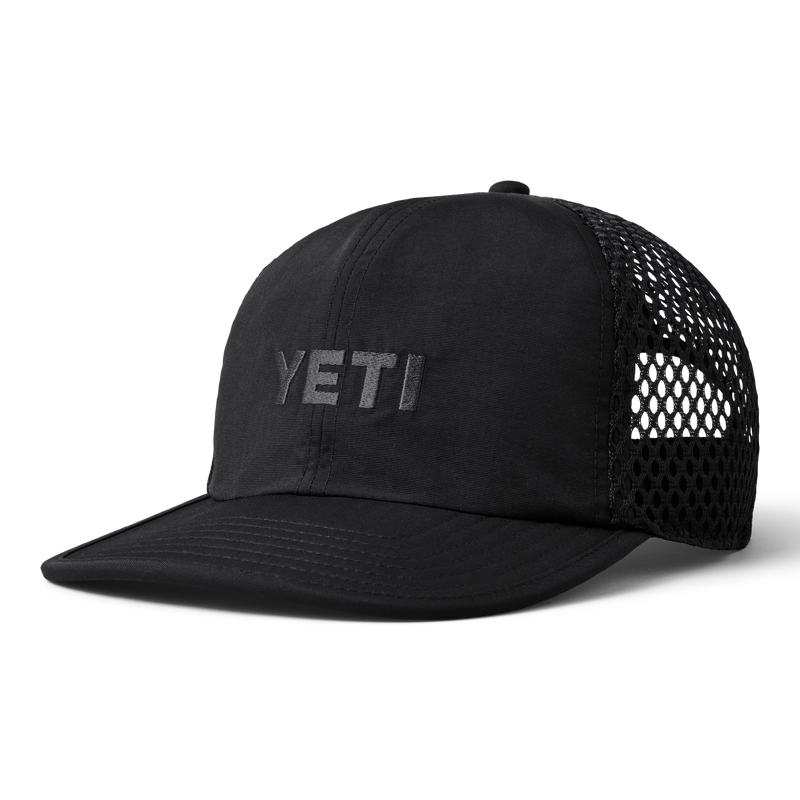 YETI Logo Performance Hat Black Black