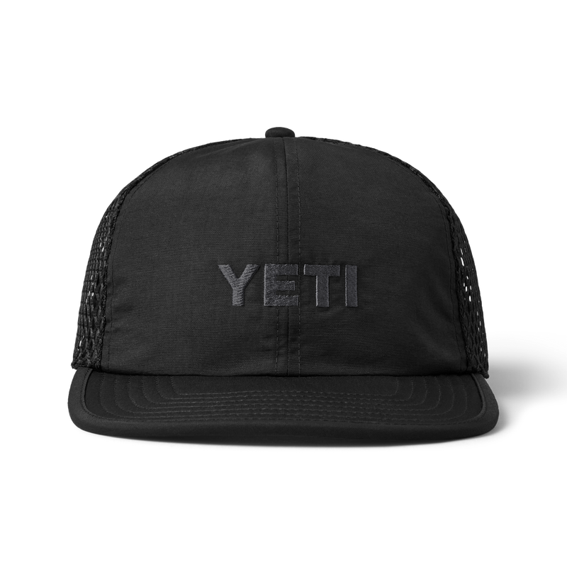 YETI Logo Performance Hat Black Black