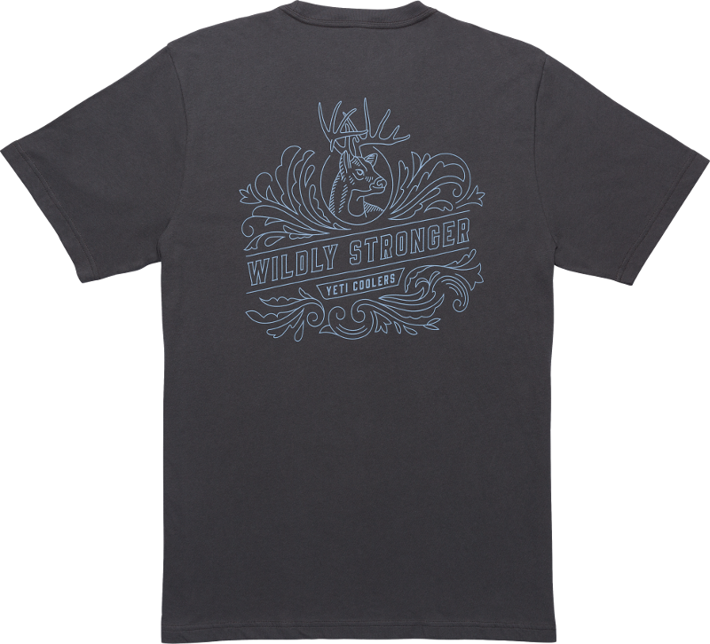 YETI YETI® Engraved Charcoal T-Shirt Charcoal